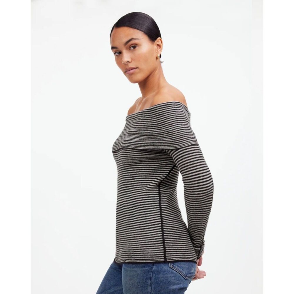 Madewell Alpaca-Blend Off-Shoulder Sweater
